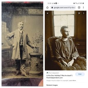 1880's Doc Holiday tintype original authentic